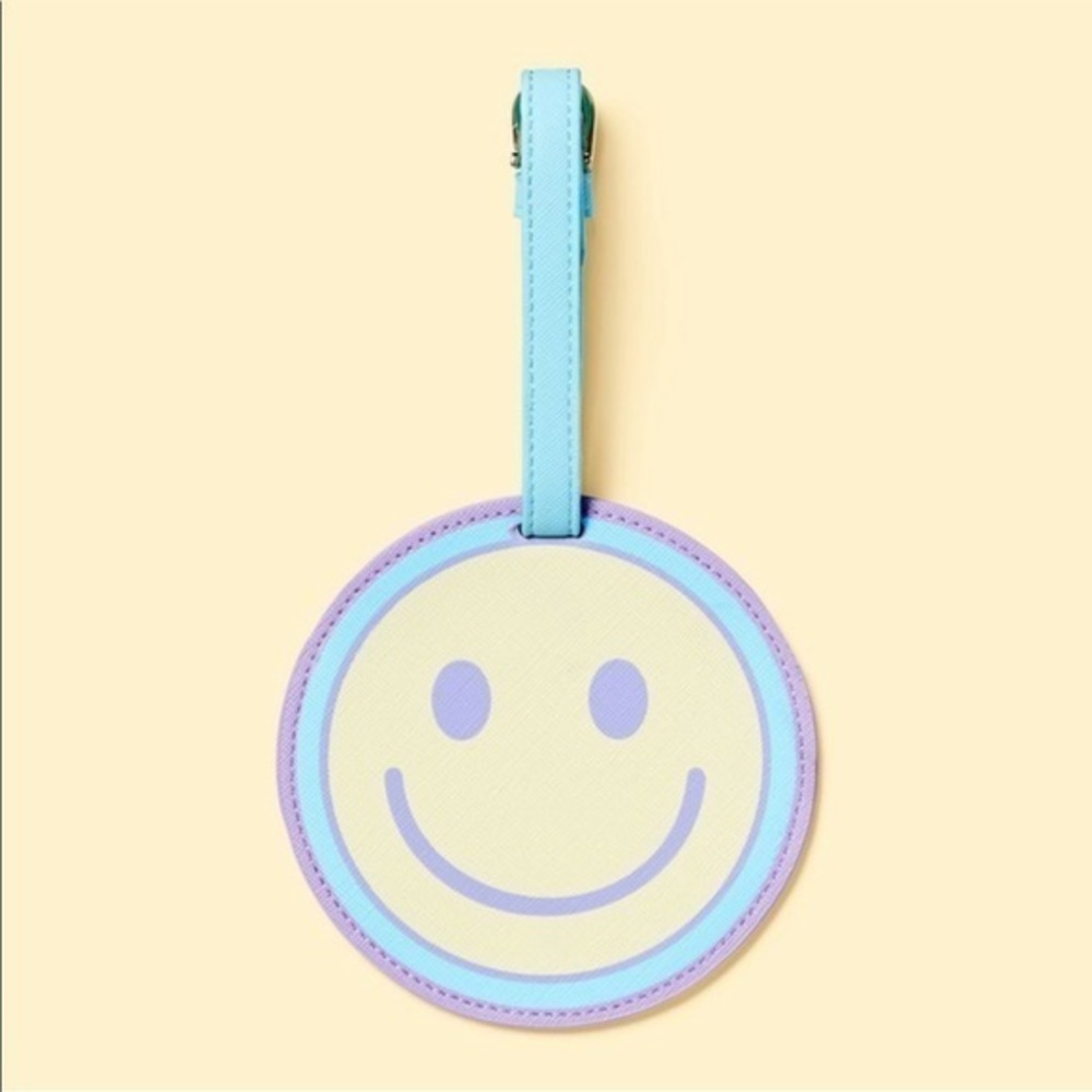 Stoney Clover Lane Smiley Luggage Tag